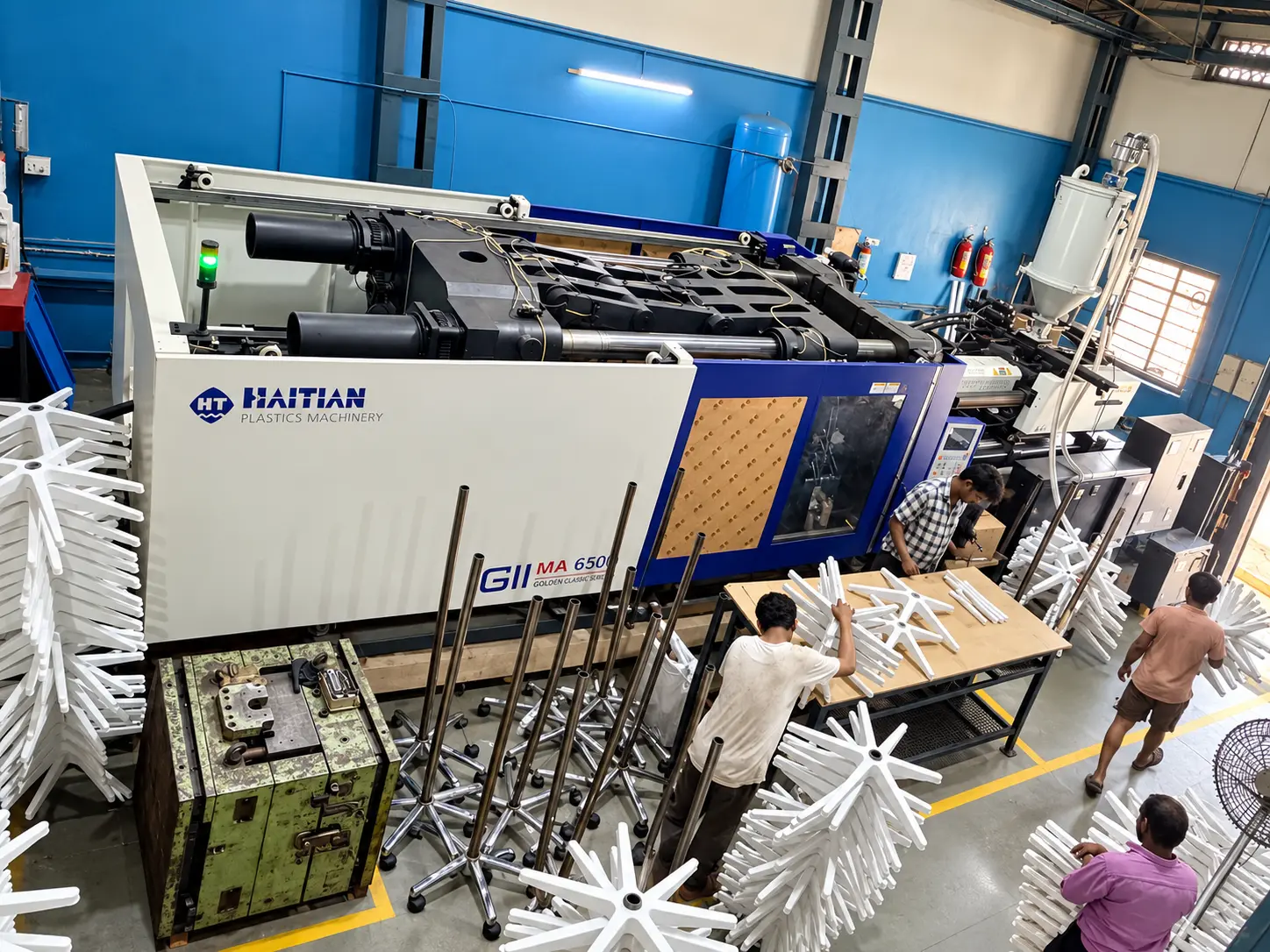 Haitian 650 ton injection moulding machine at Kamakshi Plastics
